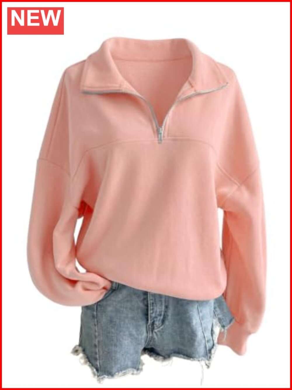 SHEWIN Women's Half Zip Fleece Pullover Sweatshirt Quarter Zip Hoodie